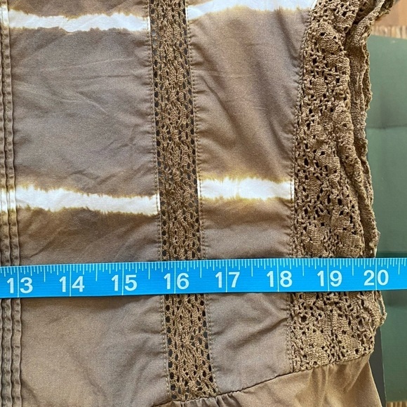 Anthropologie Corey Lynn Calter Brown Tie Dye Brigid Tunic Dress S - Picture 14 of 16